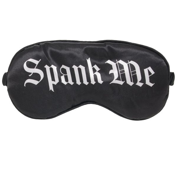 Ouch! Printed Satin Spank Me Blindfold