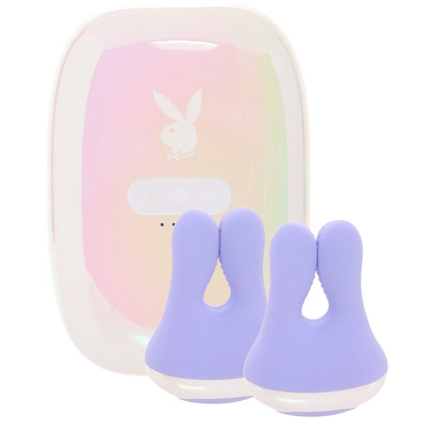 Playboy In a Pinch Vibrating Clamps with Recharge Case