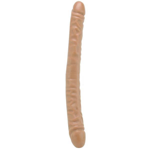 Dr. Skin 18 Inch Double Ended Dildo in Mocha