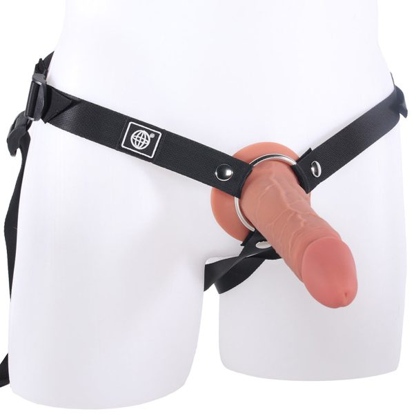 Fantasy X-tensions Elite 5 Inch Hollow Strap-On in Brown