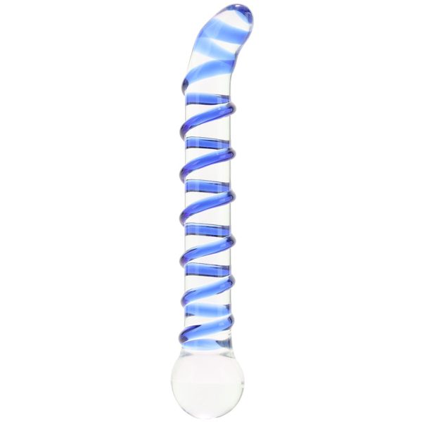 gläs Mr. Swirly 6.5 Inch G-Spot Glass Dildo