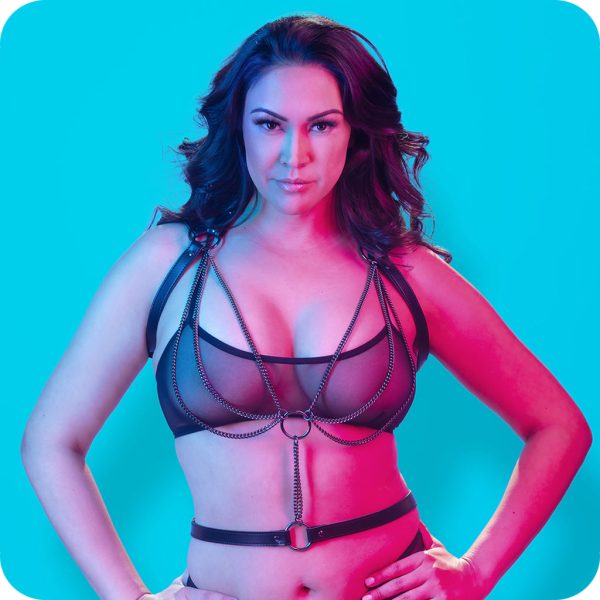 Euphoria Multi Chain Halter Harness in OSXL