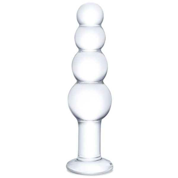 gläs 7.25 Inch Beaded Butt Plug