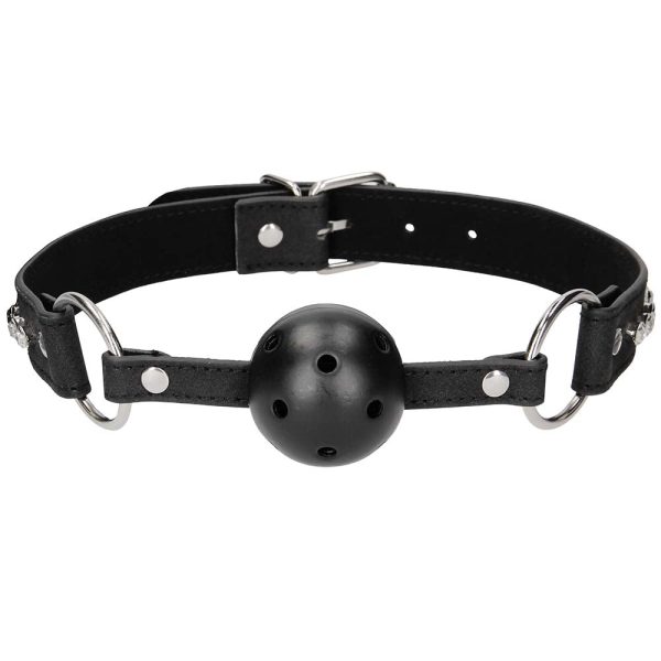 Ouch! Breathable Ball Gag with Diamond Studded Straps